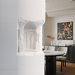 Встраиваемый в стену гипсовый светильник под покраску с колоннами и арками в античном стиле Antiquity Athena варинант исполнения - 15 | Loft Concept в Костроме