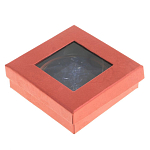 Зеркало карманное круглое двухстороннее из натурального камня Содалит в подарочной упаковке Gold Stone Mirrors варинант исполнения - 4 | Loft Concept в Костроме