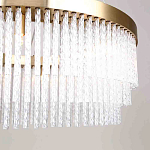 Люстра подвесная со стеклянными подвесками в виде перекрученных трубочек Nembus варинант исполнения - 4 | Loft Concept в Костроме