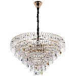 Люстра с прозрачными и цветными подвесками из хрусталя Colorful Crystals Chandelier 18 варинант исполнения - 2 | Loft Concept в Костроме