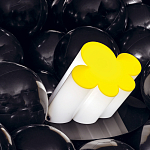 Настольная дизайнерская лампа Poltronova Passiflora Yellow Table Lamp варинант исполнения - 8 | Loft Concept в Костроме