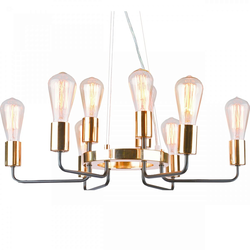 Люстра Gold Stick Chandelier Глянцевое золото Люстра Gold Stick Chandelier Глянцевое золото в Костроме | Loft Concept