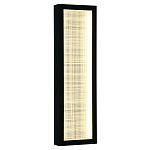 Светодиодное прямоугольное бра из металла черного цвета Lattice Lux варинант исполнения - 5 | Loft Concept в Костроме