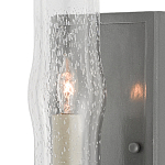 Бра с прозрачным плафоном на сером каркасе Elegant Gray Lamp варинант исполнения - 1 | Loft Concept в Костроме