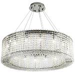 Круглая люстра с хрустальными подвесками хром Crystal Art Chrome Chandelier 16 варинант исполнения - 2 | Loft Concept в Костроме
