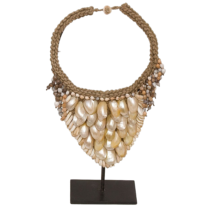 Этническое ожерелье с перламутровыми ракушками Mother of Pearl Shell Necklace Бежевый Перламутровый Этническое ожерелье с перламутровыми ракушками Mother of Pearl Shell Necklace Бежевый Перламутровый в Костроме | Loft Concept