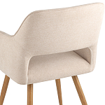 Стул в рогожке бежевого цвета NEASAN STOOL варинант исполнения - 7 | Loft Concept в Костроме