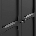 Шкаф черный Silva Black Cabinet варинант исполнения - 5 | Loft Concept в Костроме