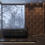 Гипсовая 3D панель с принтографией PM-22 варинант исполнения - 1 | Loft Concept в Костроме