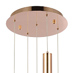 Подвесной светильник Metal Acrylic Tube Five Gold Hanging Lamp варинант исполнения - 3 | Loft Concept в Костроме