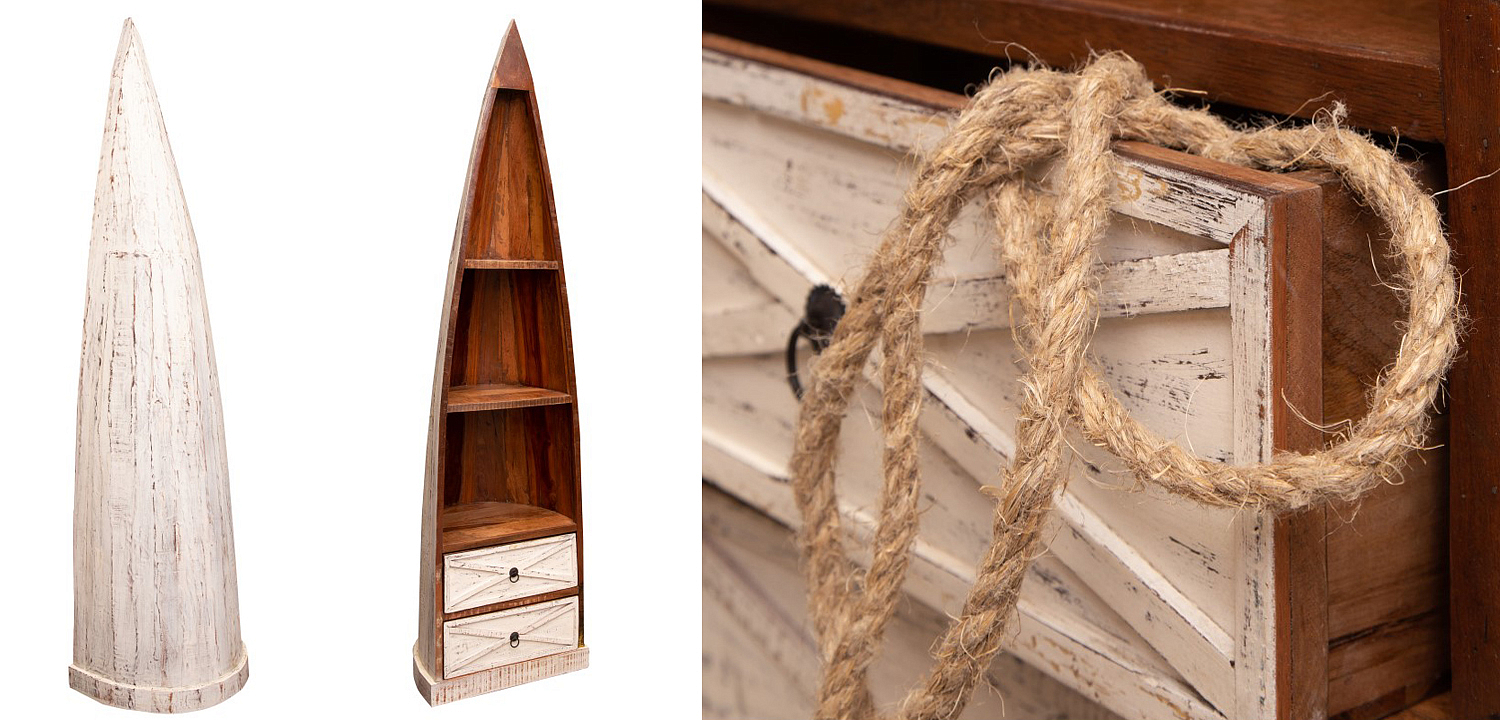 Стеллаж Old Boat White Стеллаж Old Boat White - Loft-Concept в Костроме