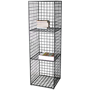 Стеллаж Carney Black Industrial Metal Rust Rack