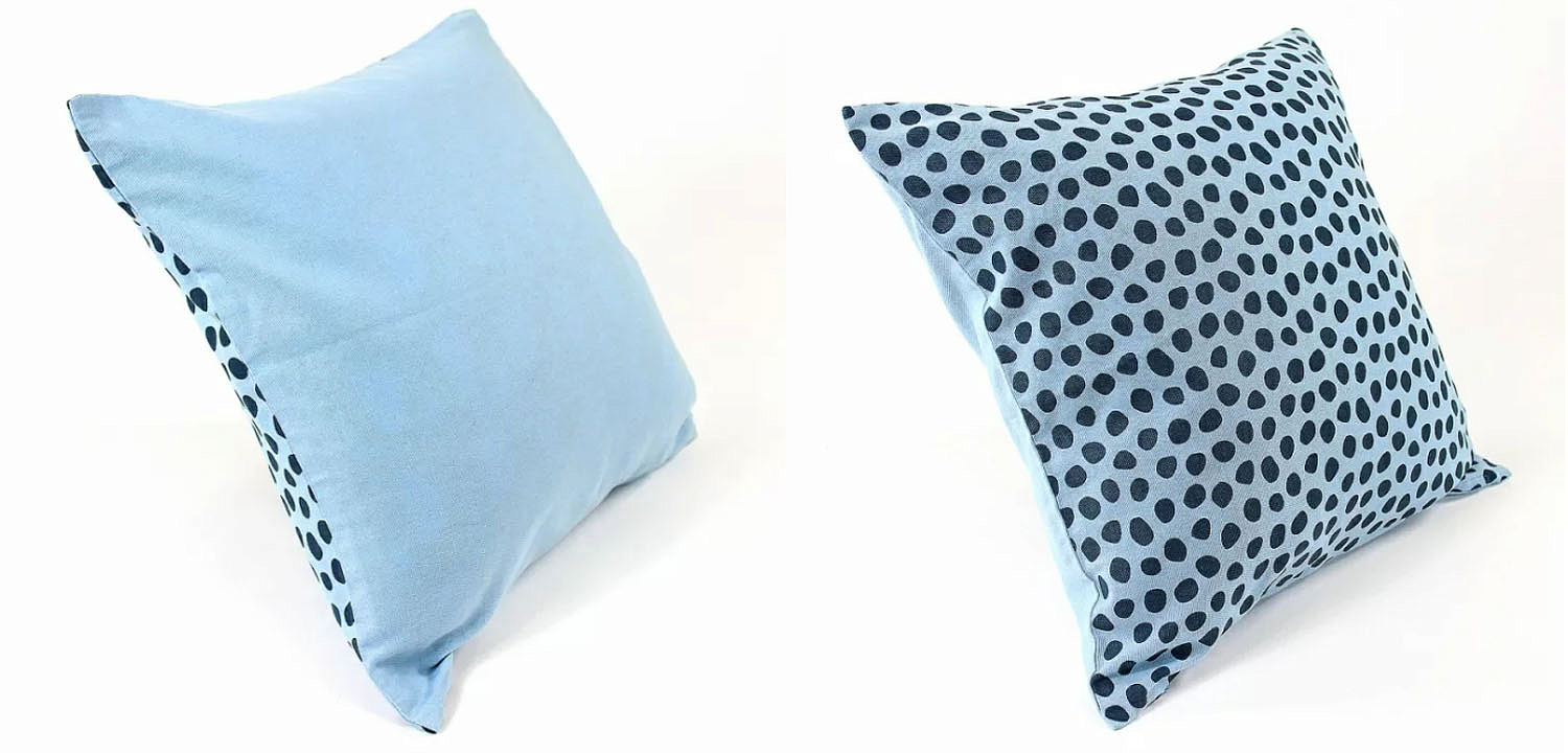 Чехол на подушку Spotted Look blue - Loft-Concept в Костроме