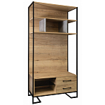 Стеллаж под TV в стиле лофт с открытыми полками и 2-мя ящиками Urban Style Space варинант исполнения - 1 | Loft Concept в Костроме