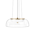 Подвесной светильник  с плоским прозрачным стеклянным плафоном Grada Light варинант исполнения - 1 | Loft Concept в Костроме