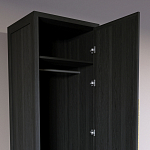 Узкий Шкаф Primo с 2 выдвижными ящиками Черный дуб варинант исполнения - 6 | Loft Concept в Костроме