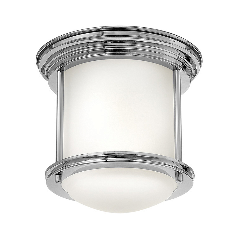 Потолочный светильник для ванных комнат со стеклянным плафоном и одной лампой Hinkley Хром Белый Бронза Прозрачное Стекло в Костроме | Loft Concept 