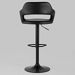 Барный стул черного цвета Strohach варинант исполнения - 4 | Loft Concept в Костроме