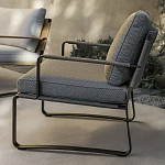 Дизайнерское уличное кресло на металлическом каркасе PHOENIX Armchair варинант исполнения - 7 | Loft Concept в Костроме