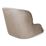 Стул с мягкой бежевой обивкой из велюра и подъемно-поворотным механизмом на черных колесиках Harper Beige варинант исполнения - 2 | Loft Concept в Костроме