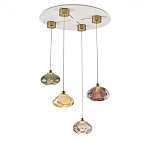 Подвесной светильник с прозрачным стеклянным плафоном округлой формы Effervia  варинант исполнения - 6 | Loft Concept в Костроме