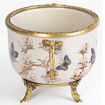 Фарфоровая чаша с бронзовыми элементами Eden Garden варинант исполнения - 3 | Loft Concept в Костроме