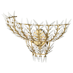 Бра золотого цвета с белыми стеклянными лепестками Hanging Flowers варинант исполнения - 2 | Loft Concept в Костроме