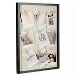 Рамка для фото с подсветкой c деревянными прищепками в комплекте Photo Backlight варинант исполнения - 1 | Loft Concept в Костроме