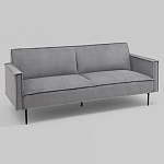 Диван современный вельветовый прямой Worcester Серый варинант исполнения - 1 | Loft Concept в Костроме