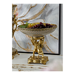 Чаша фарфоровая на двух бронзовых ангелах Eden Garden варинант исполнения - 4 | Loft Concept в Костроме