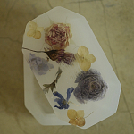 Шкатулка из эпоксидной смолы с цветами белая Epoxy Resin Flowers Box White варинант исполнения - 2 | Loft Concept в Костроме