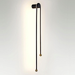 Бра черного цвета с изогнутым плафоном Luke Lampco Tracer Lamp варинант исполнения - 4 | Loft Concept в Костроме