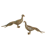 Статуэтка бронзовая пара Павлины Bronze Birds варинант исполнения - 1 | Loft Concept в Костроме