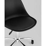 Офисный стул на металлическом основании EGGERY Black пластик варинант исполнения - 2 | Loft Concept в Костроме