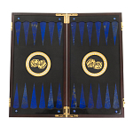 Нарды настольные из натурального камня лазурит и долерит Backgammon from Stone варинант исполнения - 2 | Loft Concept в Костроме