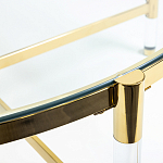 Кофейный столик со столешницей из стекла Crossy варинант исполнения - 3 | Loft Concept в Костроме