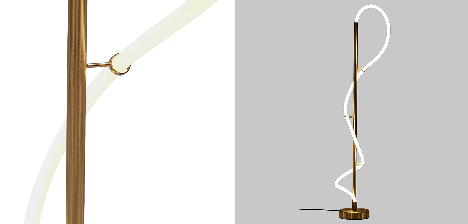 Светодиодный торшер Knot Brass Light Светодиодный торшер Knot Brass Light - Loft-Concept в Костроме