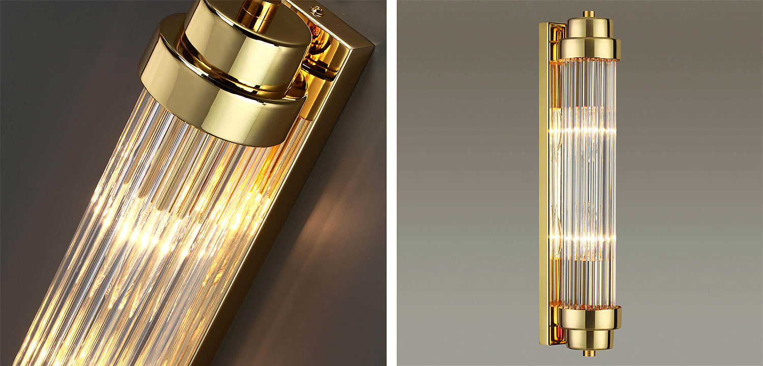 Бра Dirck Glass TUBE Sconce Gold Бра Dirck Glass TUBE Sconce Gold - Loft-Concept в Костроме
