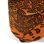 Пуф Wakonda Terracotta Tiger Mountain с Круглыми ножками  варинант исполнения - 1 | Loft Concept в Костроме