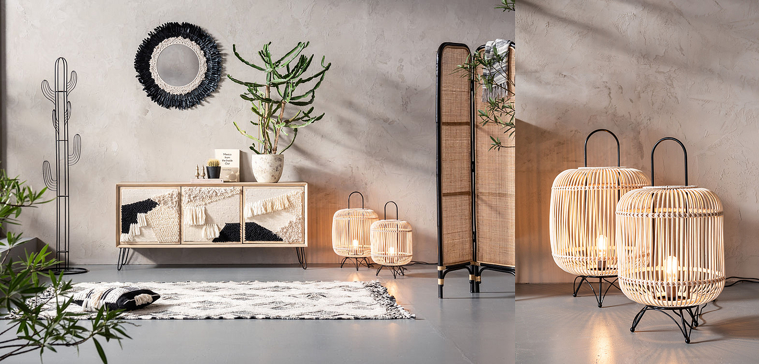 Настольная лампа Rattan Cage Настольная лампа Rattan Cage - Loft-Concept в Костроме