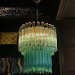 Дизайнерская люстра Blue Lagoon glass бирюзовое стекло  варинант исполнения - 4 | Loft Concept в Костроме