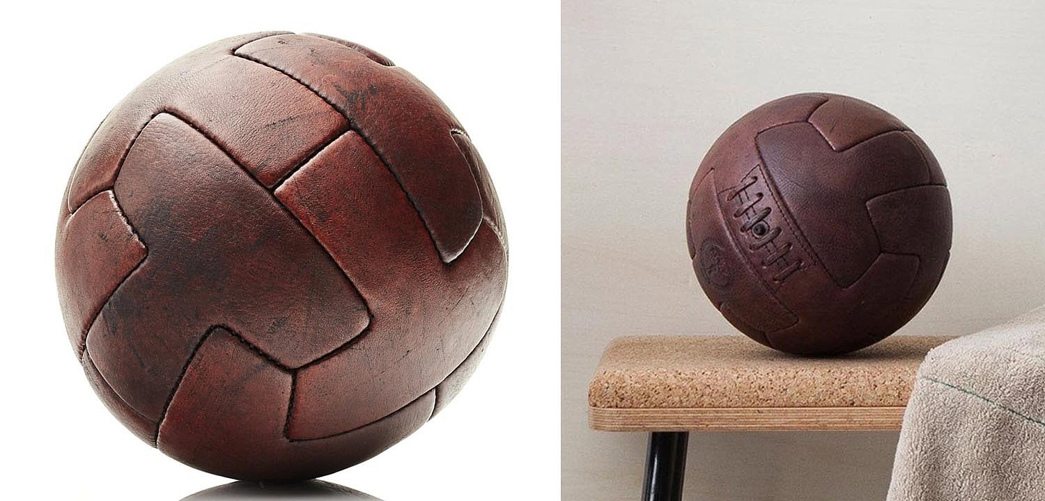 Футбольный Мяч из коричневой Кожи RETRO HERITAGE BROWN LEATHER T SOCCER BALL Футбольный Мяч из коричневой Кожи RETRO HERITAGE BROWN LEATHER T SOCCER BALL - Loft-Concept в Костроме
