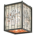 Бра с круглой зеркальной вставкой с эффектом ржавчины Stunning Radiance варинант исполнения - 3 | Loft Concept в Костроме