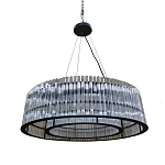 Подвесная люстра круглая Double Glass Sphere варинант исполнения - 1 | Loft Concept в Костроме