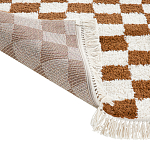 Ковер с шахматным принтом Chess Layout с эффектом шерсти варинант исполнения - 5 | Loft Concept в Костроме