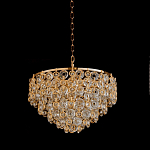 Люстра каскадная с подвесками в форме колец Galaxy of Light варинант исполнения - 4 | Loft Concept в Костроме