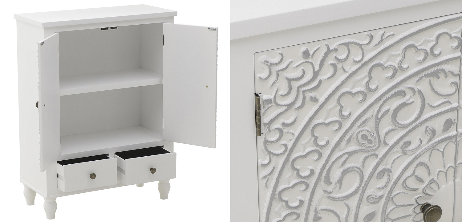 Комод прованс с декорированным резным фасадом Thorsten Provence Chest of Drawers Комод прованс с декорированным резным фасадом Thorsten Provence Chest of Drawers - Loft-Concept в Костроме
