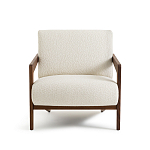 Кресло Avalon White Boucle из массива ореха варинант исполнения - 4 | Loft Concept в Костроме