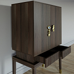 Кабинетный шкаф Elsa Dreams Walnut с 2-мя ящиками варинант исполнения - 2 | Loft Concept в Костроме