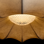 Подвесной светильник с белым фигурным абажуром и мягкими волнистыми краями Cloud Motion  варинант исполнения - 14 | Loft Concept в Костроме